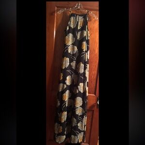 Floral Black and Gold Women's Skirt